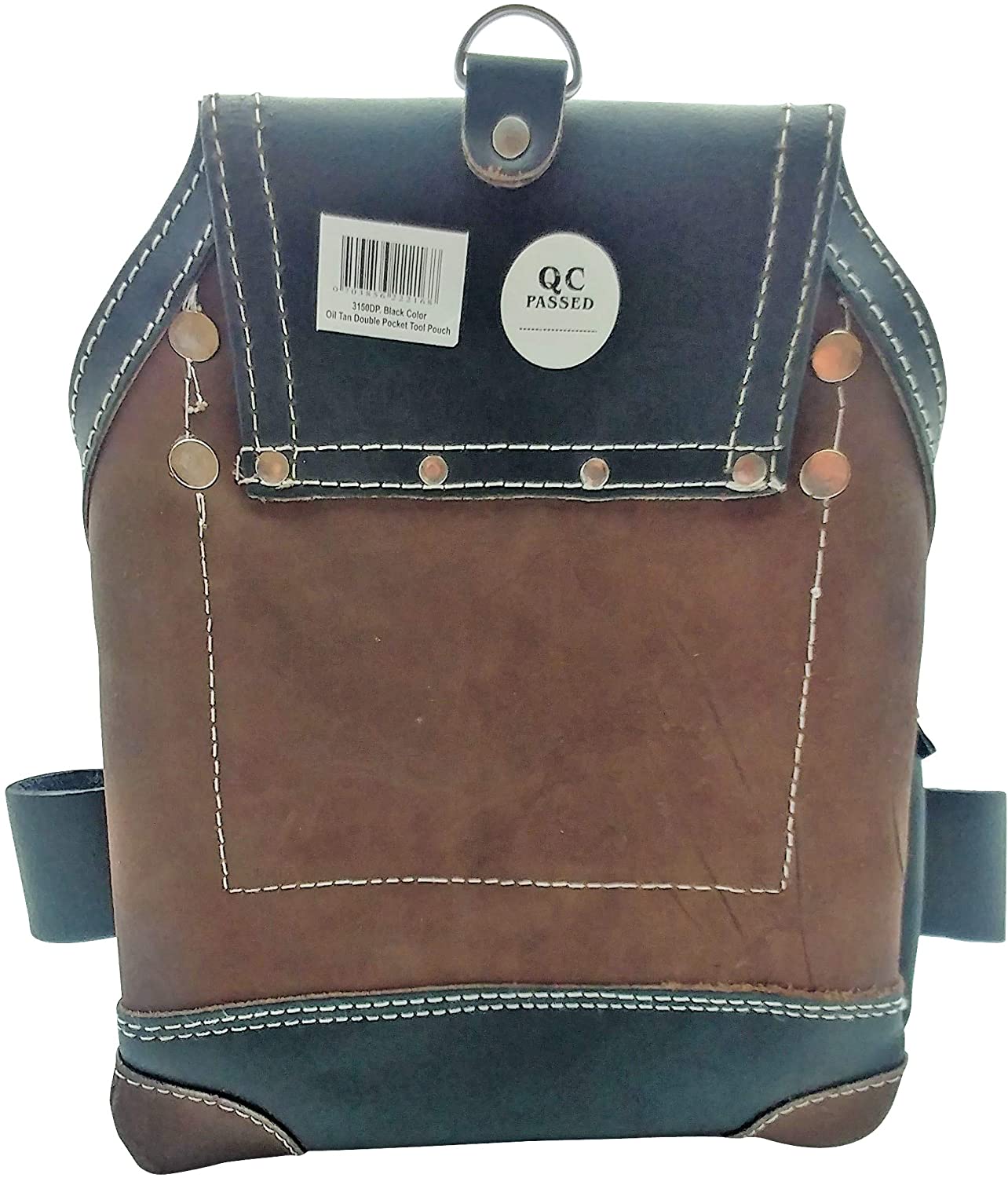 classic leather gold tool pouch