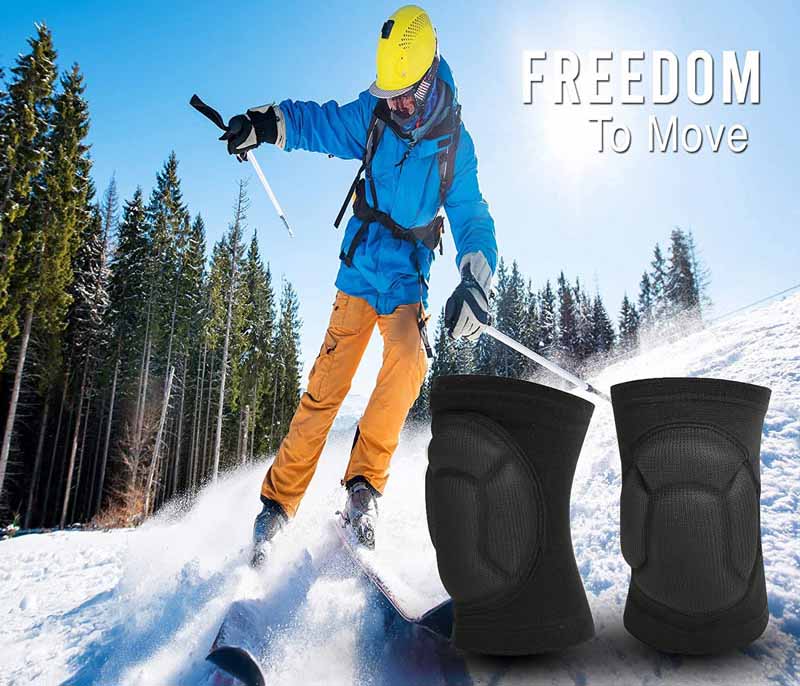 Cheap black knee pads