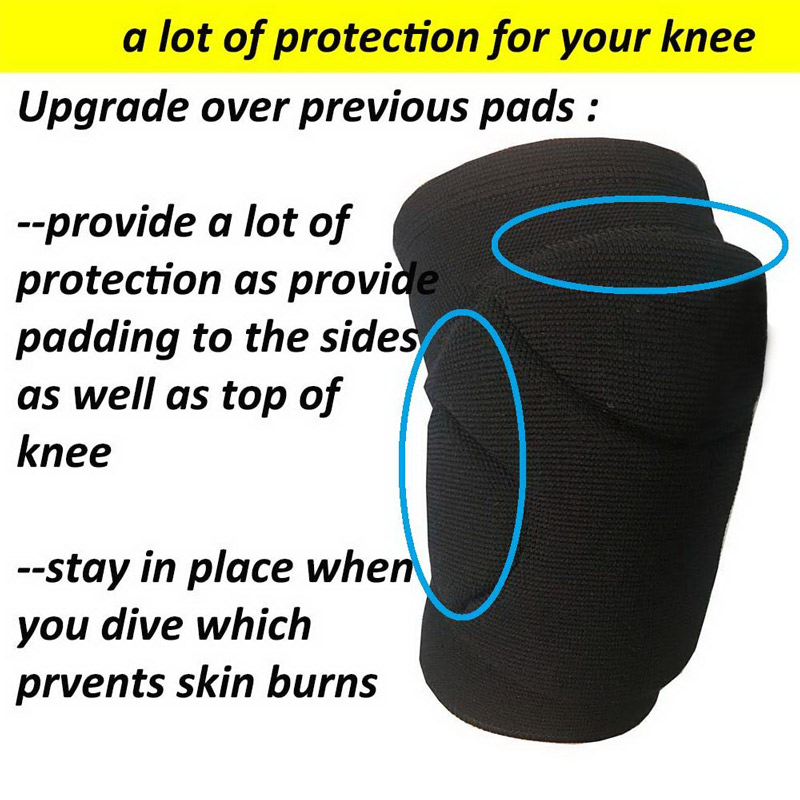 Cheap black knee pads