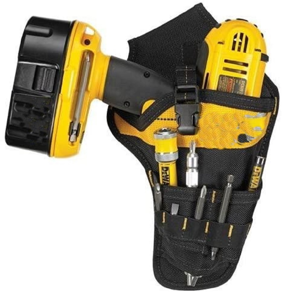 Tool belt with drill holster
