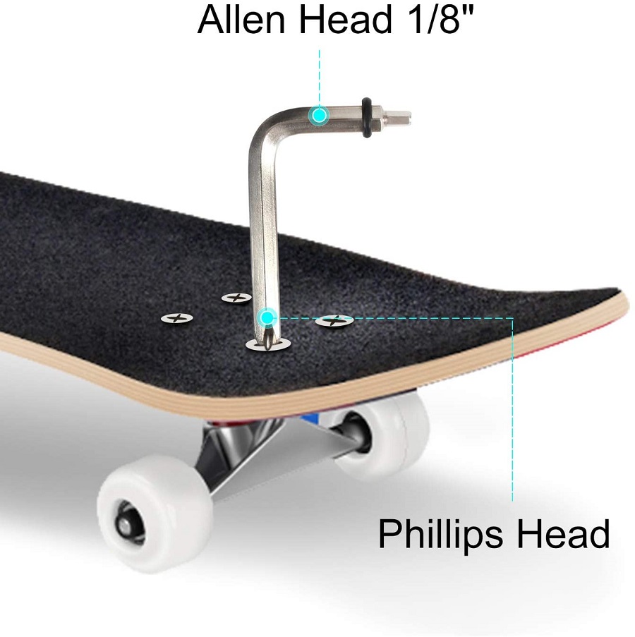Multi Function Skate Skateboard T-tool