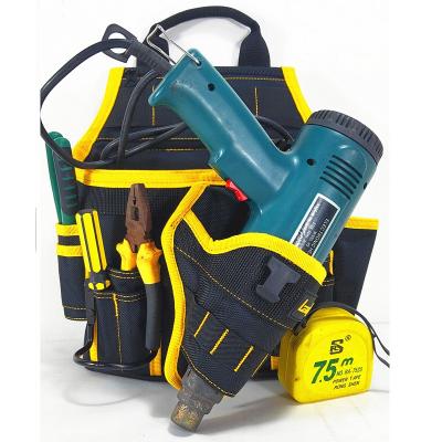 Heavy Duty Tool Big Capacity Tool Bag with All Purpose Pockets and Holster