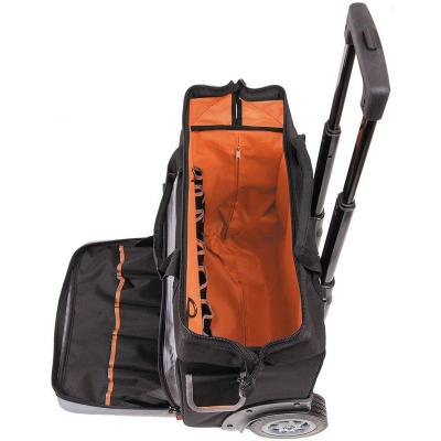 Rugged tradesman tool master rolling tool bag