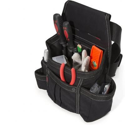 Adjustable 2-Inch  Black 8-Pocket Tool Belt/Utility Pouch