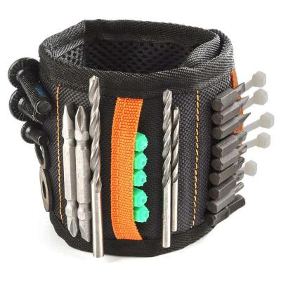 Magnetic Wristband With two pocketAdjustable Wrist Strap for Holding Screws, Nails and Other Small Metal Parts