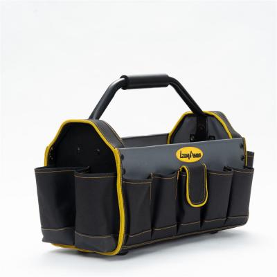 Collapsible Open Tote Tool Bag for Electrician and Carpenter