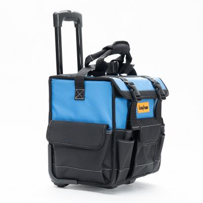 Rolling Wide Mouth Tool Bag With Wheel and Divider